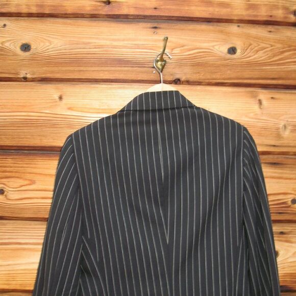 Vintage Piazza Sempione Stretch Wool Pinstripe Double Breasted Jacket Blazer L - Picture 9 of 12